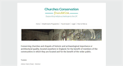 Desktop Screenshot of churchesconservation.org