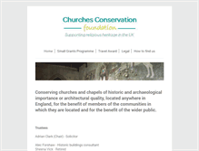 Tablet Screenshot of churchesconservation.org